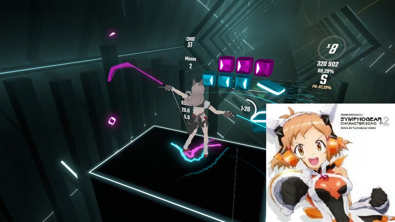 [Beat Saber] Gekisou Gungnir (Symphogear) [expert+]