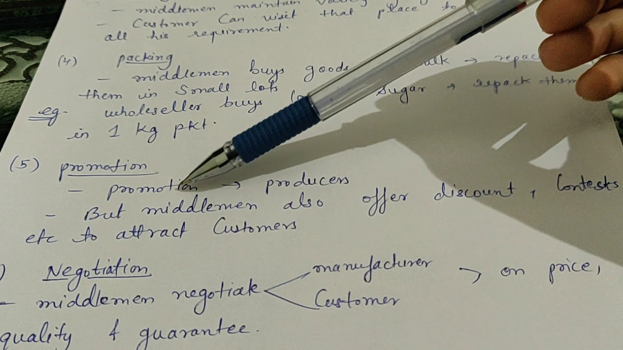 Functions of distribution channels (class 12 business studies) marketing management