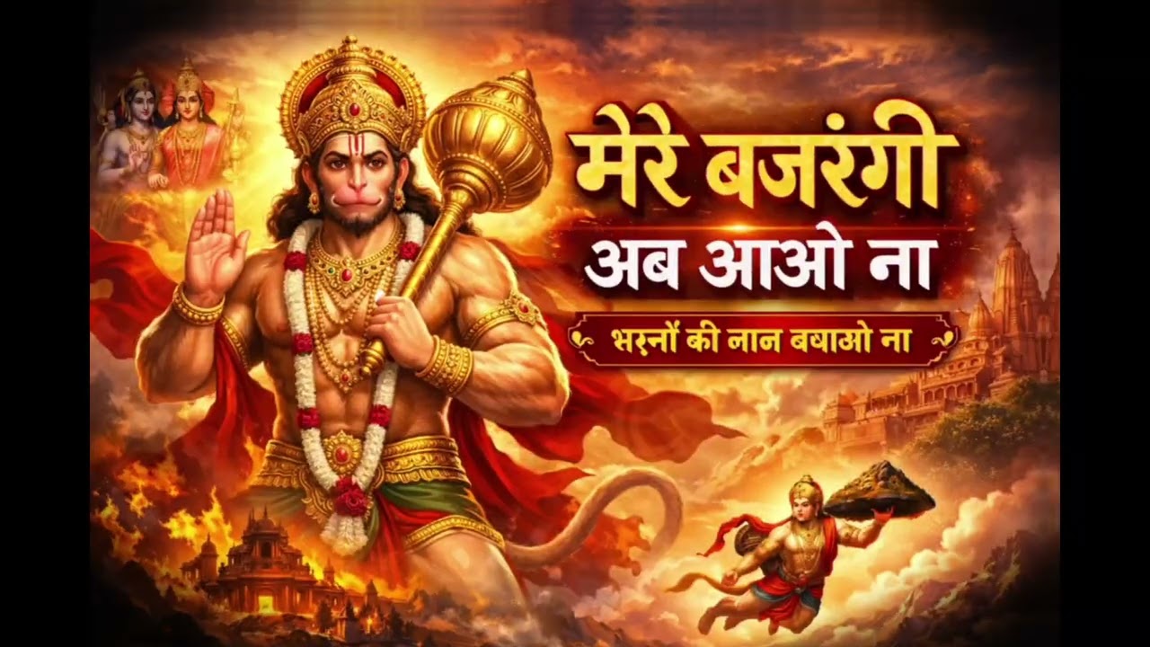 मेरे बजरंगी अब आओ ना 🙏 | दिल को छू लेने वाला हनुमान भजन | Latest Hanuman Bhajan 2026
