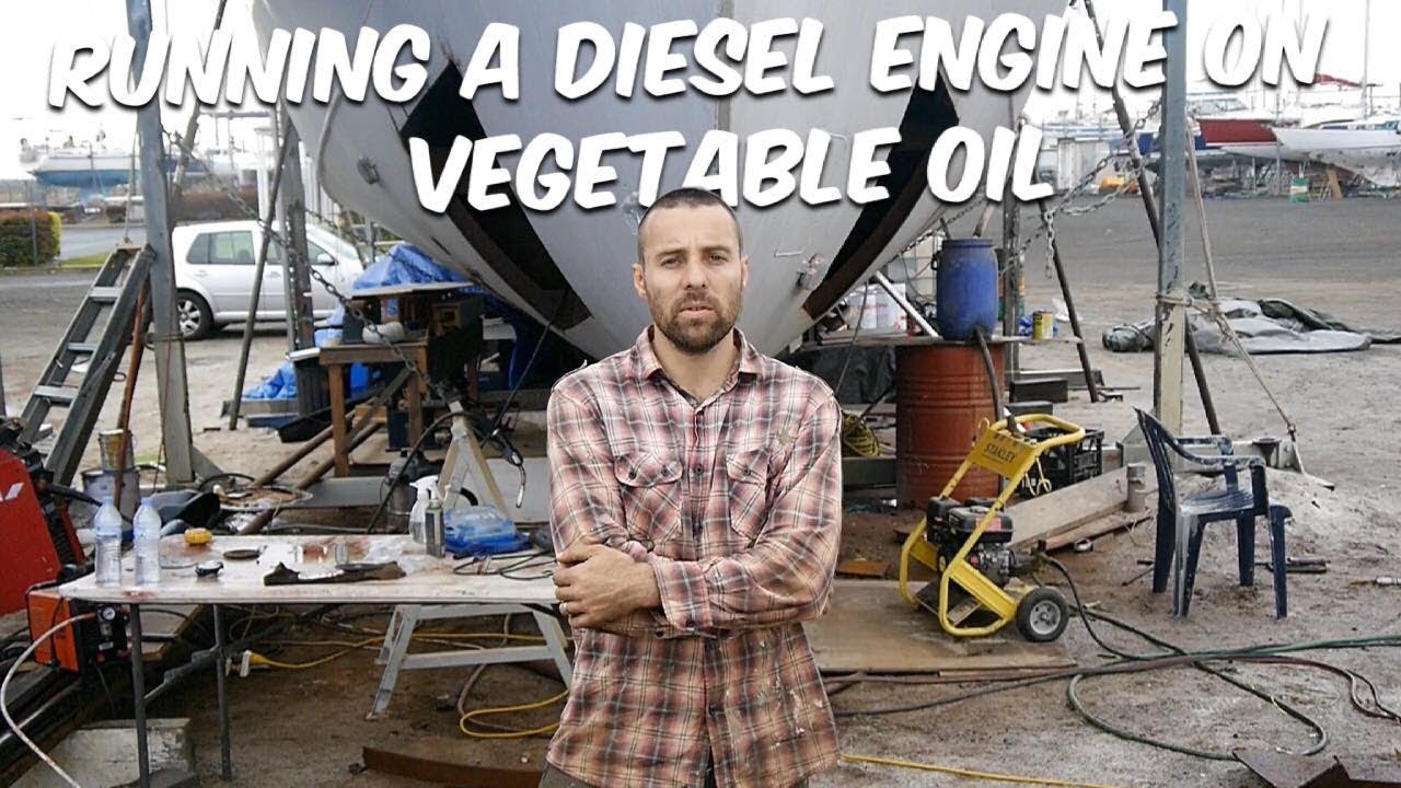 RUNNING A DIESEL ON VEGETABLE OIL (Part 1 cleaning the tank) Steel Boat Adventures BRUPEG (Ep. 37)