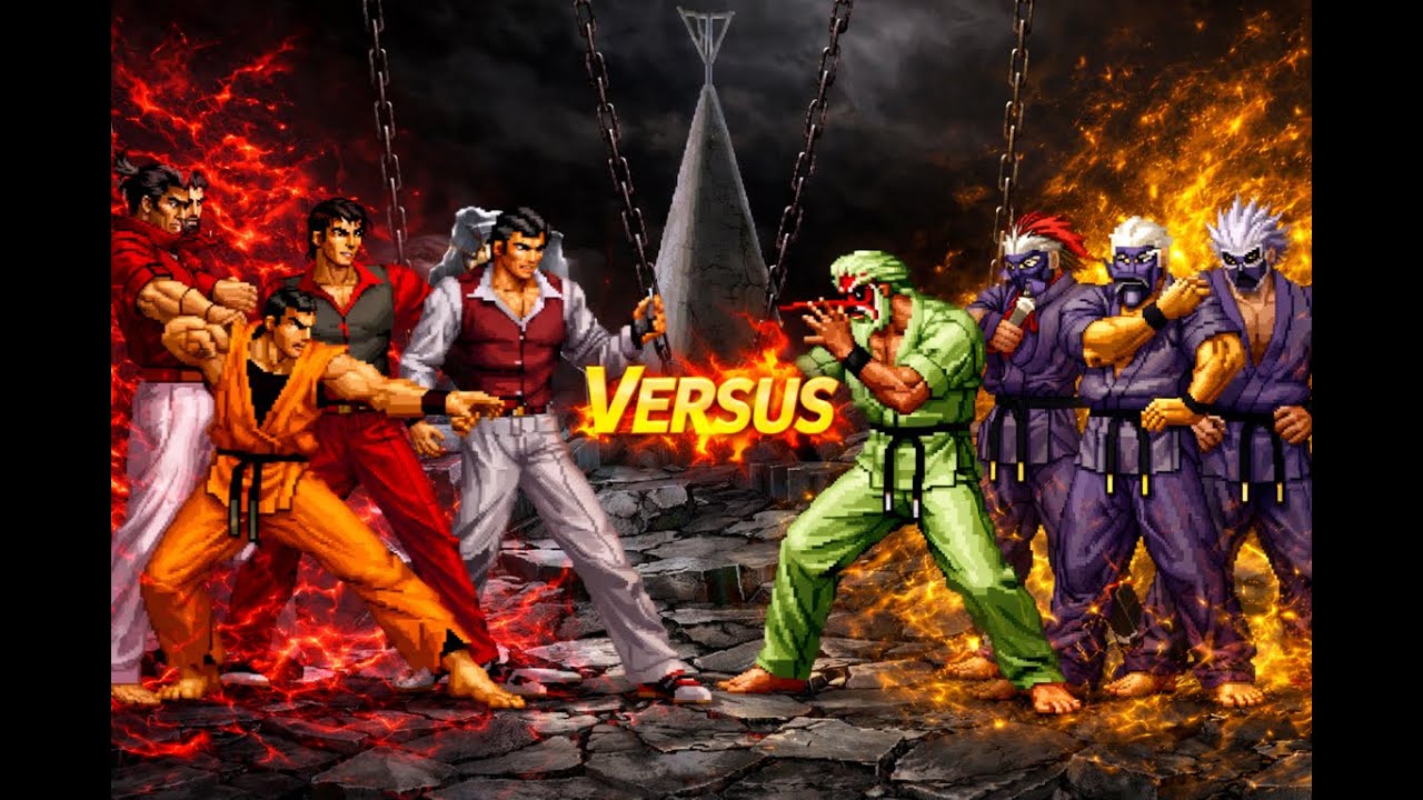 ROBERT CLONES vs KARATE MASTERS | Ultimate KOF MUGEN 4v4 Battle