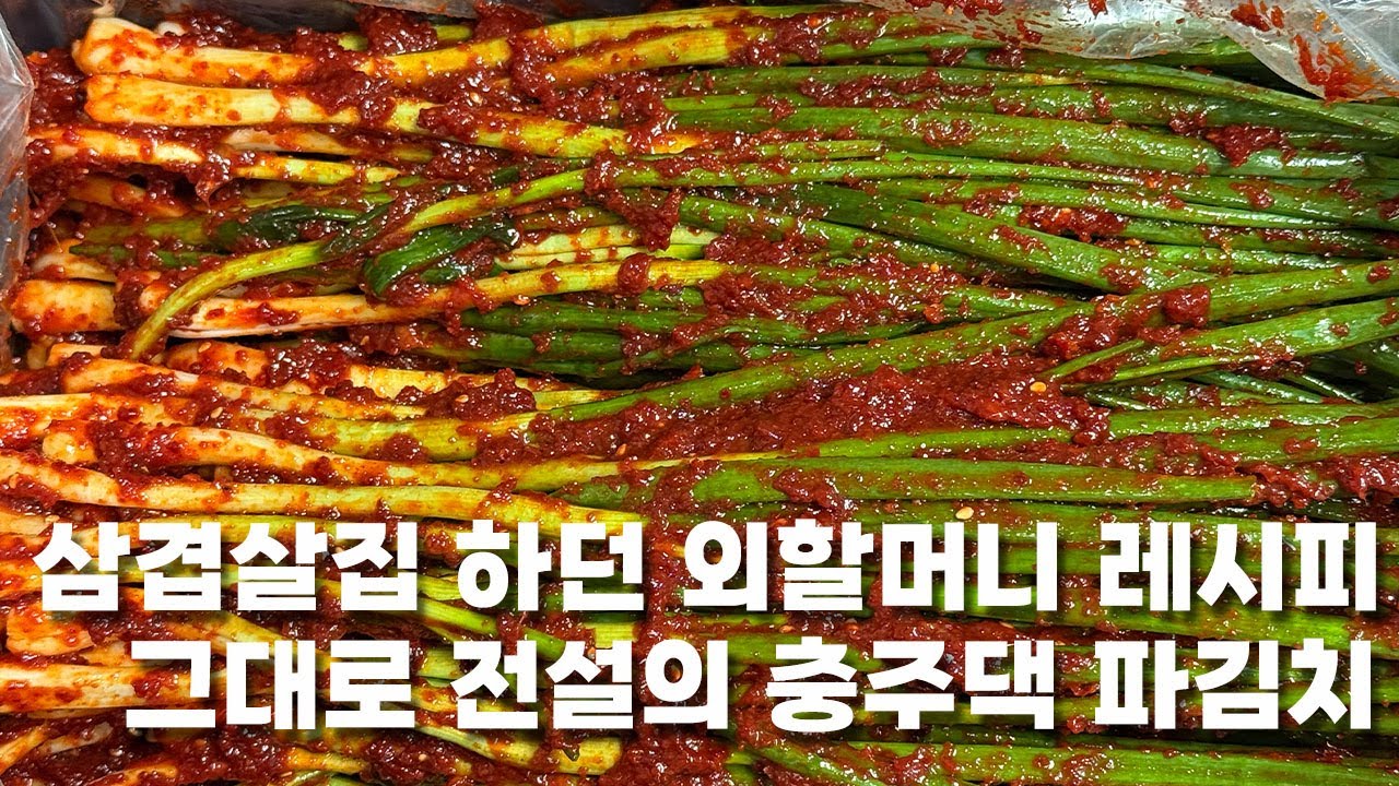 액젓은 꼭 두가지를 섞어서 하세요 풀을 안쑤어도 양념 제대로😊 외할머니 레시피 그대로 재현해봤어요! 충주댁 파김치 만들기👍 green onion kimchi