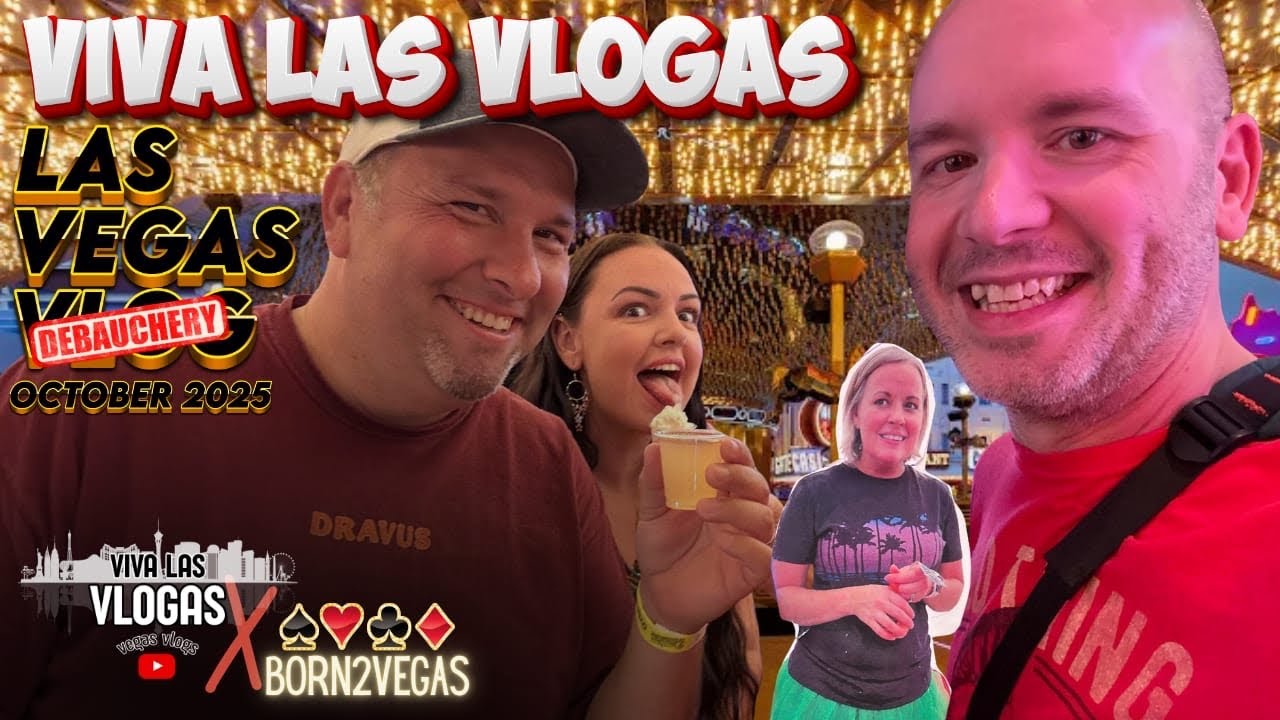 🌃 LAS VEGAS VLOG | Fremont Street Madness with Born2Vegas🎉 | Shots, Slots & Casino Hopping