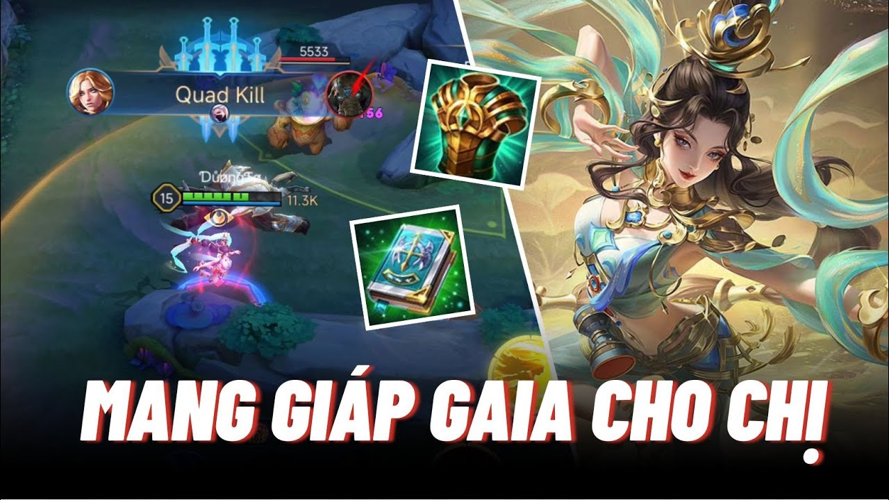 Lauriel quậy banh team xơi Quadkill với trang bị phi&ecirc;n bản mới | Li&ecirc;n qu&acirc;n mobile