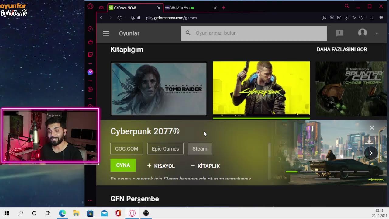 Geforce Now ayarları ve Xcloud , Ps Now , Stadia gibi Cloud Gaming hakkında konuşalım.