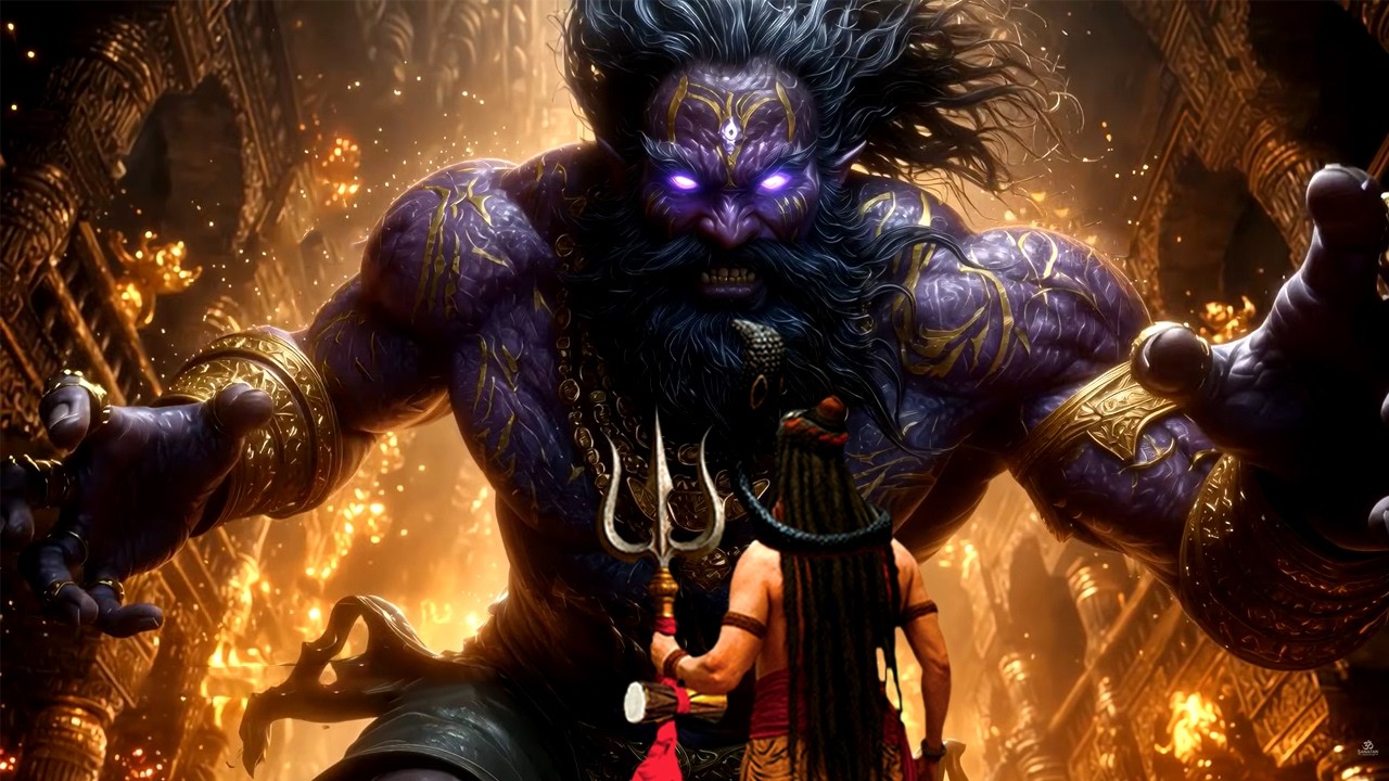 खुद से सबसे शक्तिशाली समझकर असुर तृकुटासुर ने किया महादेव पर हमला | Vighnaharta Ganesh