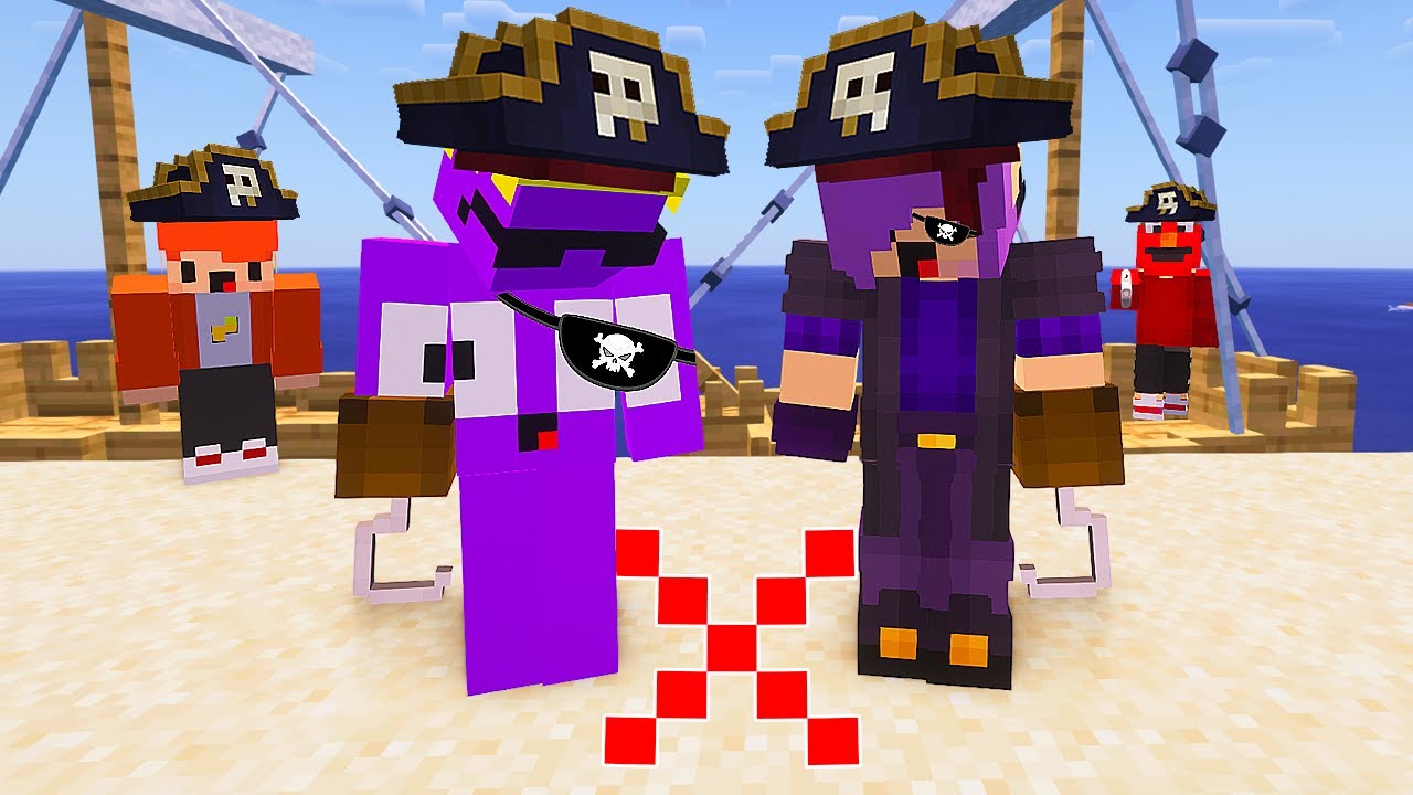 Viramos PIRATAS no MINECRAFT!!!