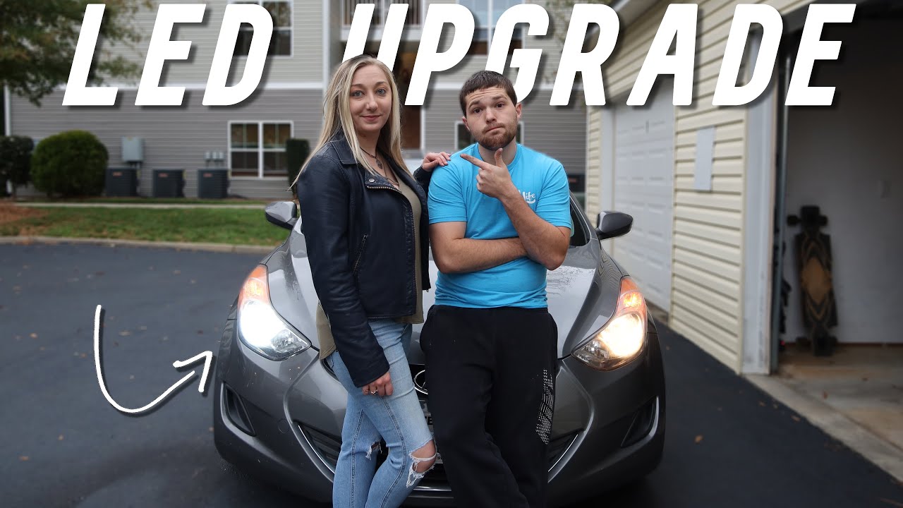 Моя девушка установила светодиодные фары + салон (Hyundai Elantra)