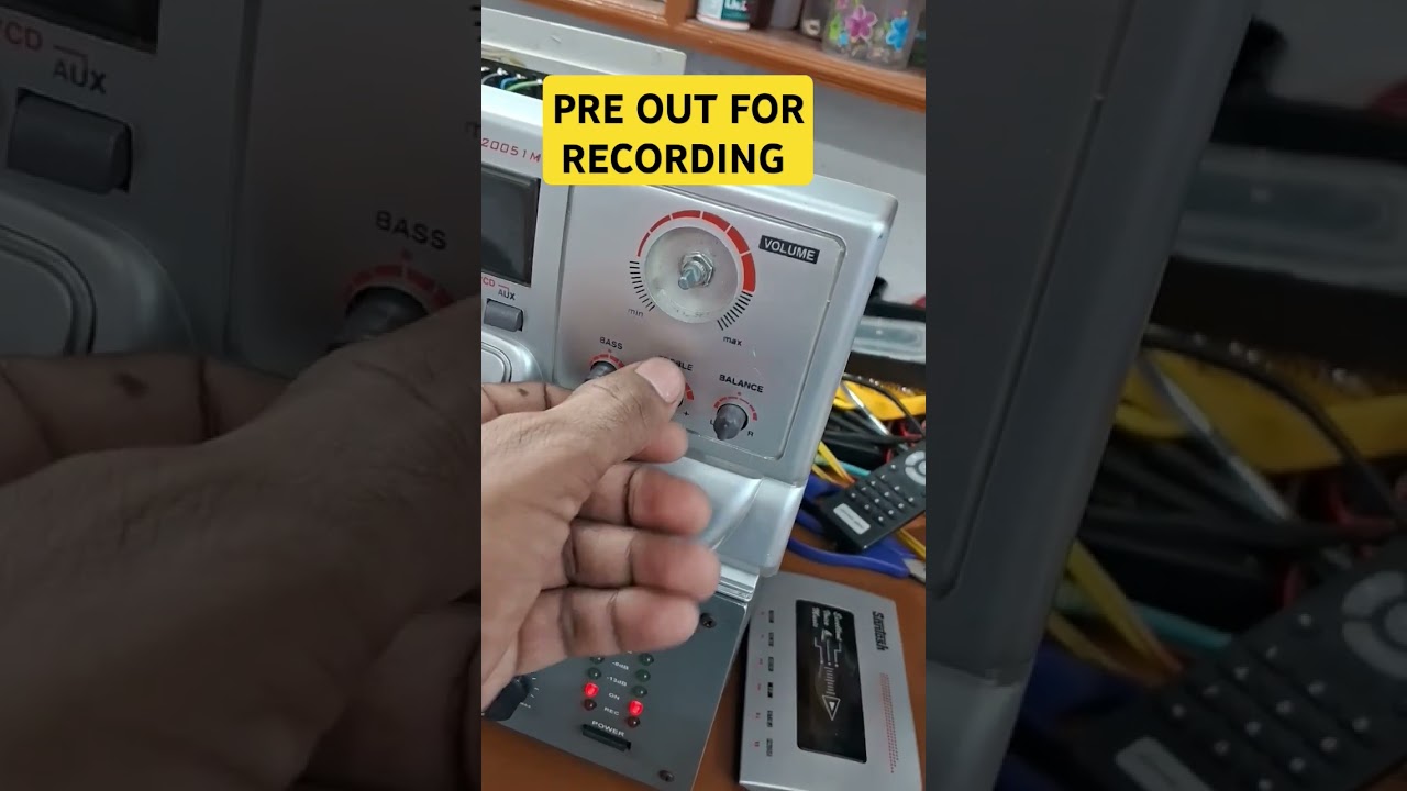 Pre out for Audio cassette recording