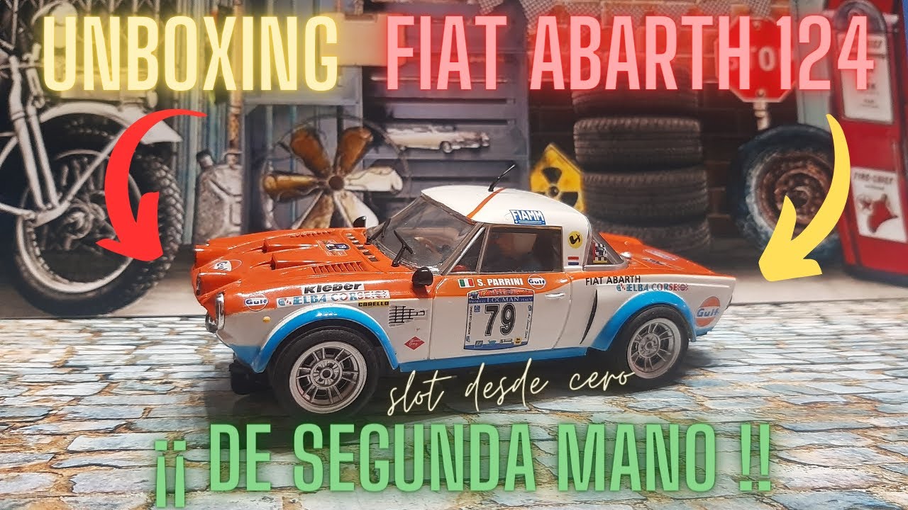 scalextric. unboxing fiat abarth 124  ES PRECIOSO 😀