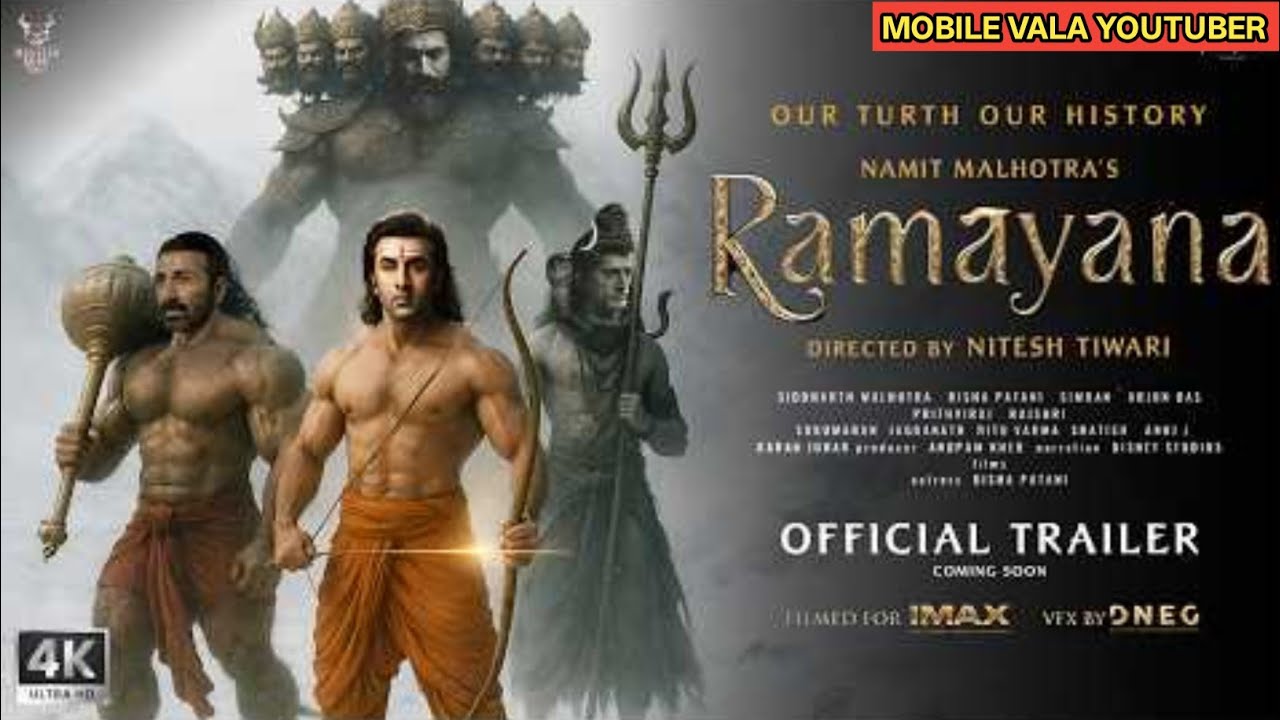 Ramayan: Trailer | Ranbir Kapoor as Ram | yash vs Rawan | sai Pallavi | Sunny deol vs hanuman Ji 