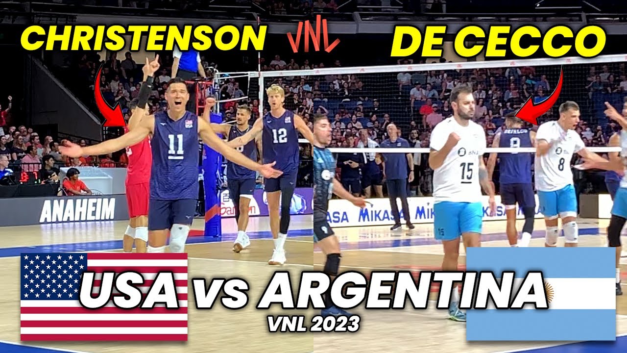 USA vs Argentina | Christenson vs De Cecco | (VNL 2023)