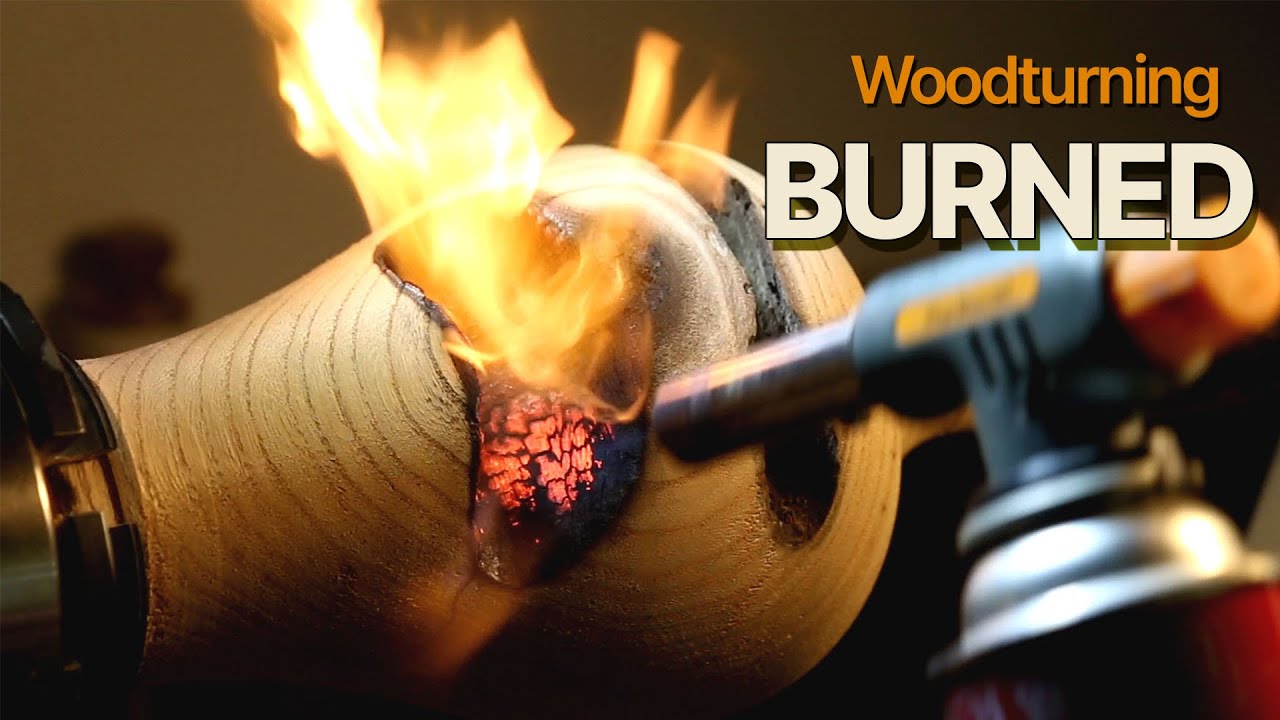 Woodturning_Wooden vases attacked by tyrannosaurus