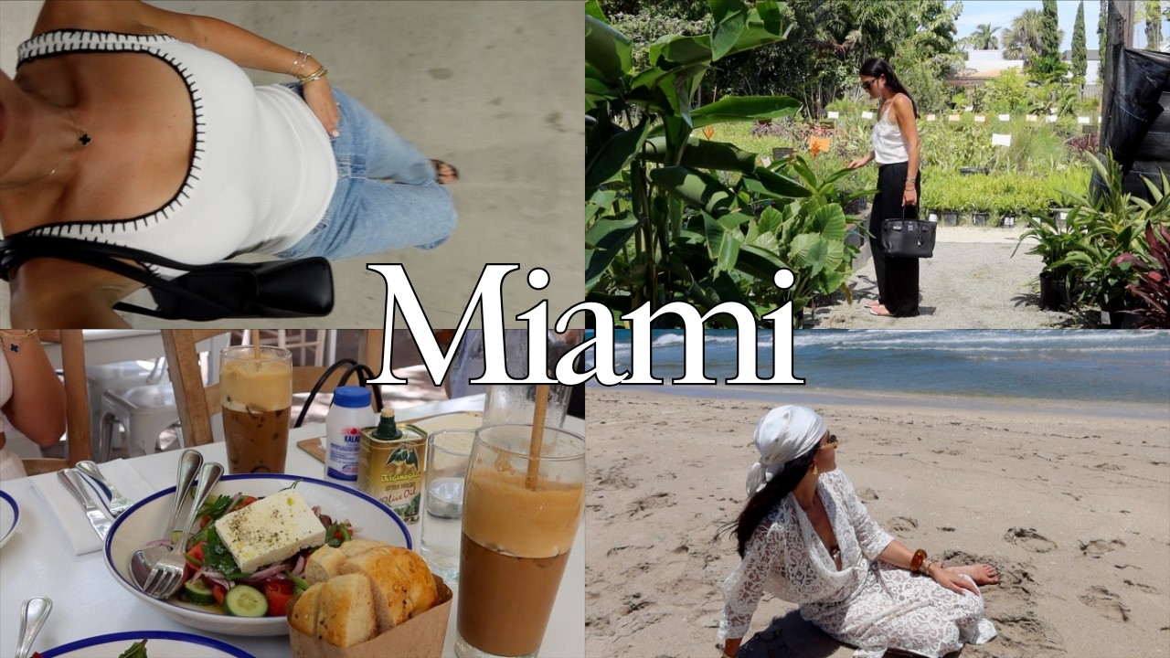 Miami vlog ♡ pack with me, West Palm Beach, antique shopping, Mandolin, design district, Uchi!