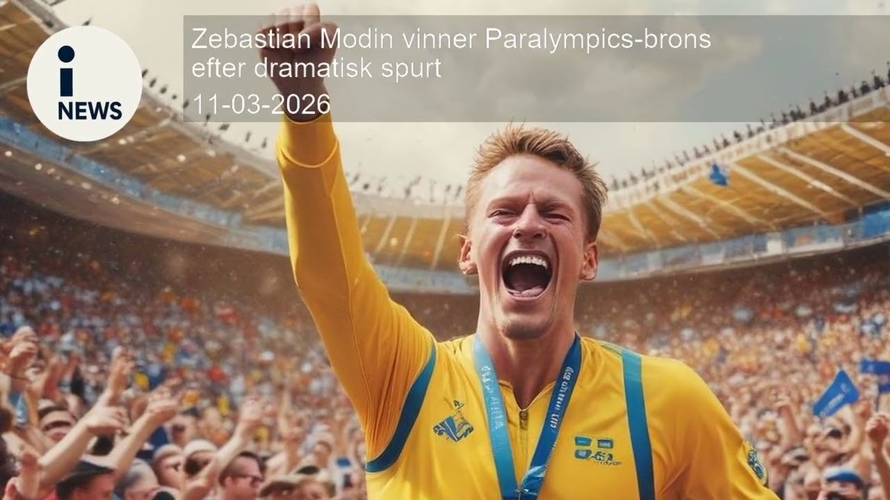 Zebastian Modin vinner Paralympics-brons efter dramatisk spurt
