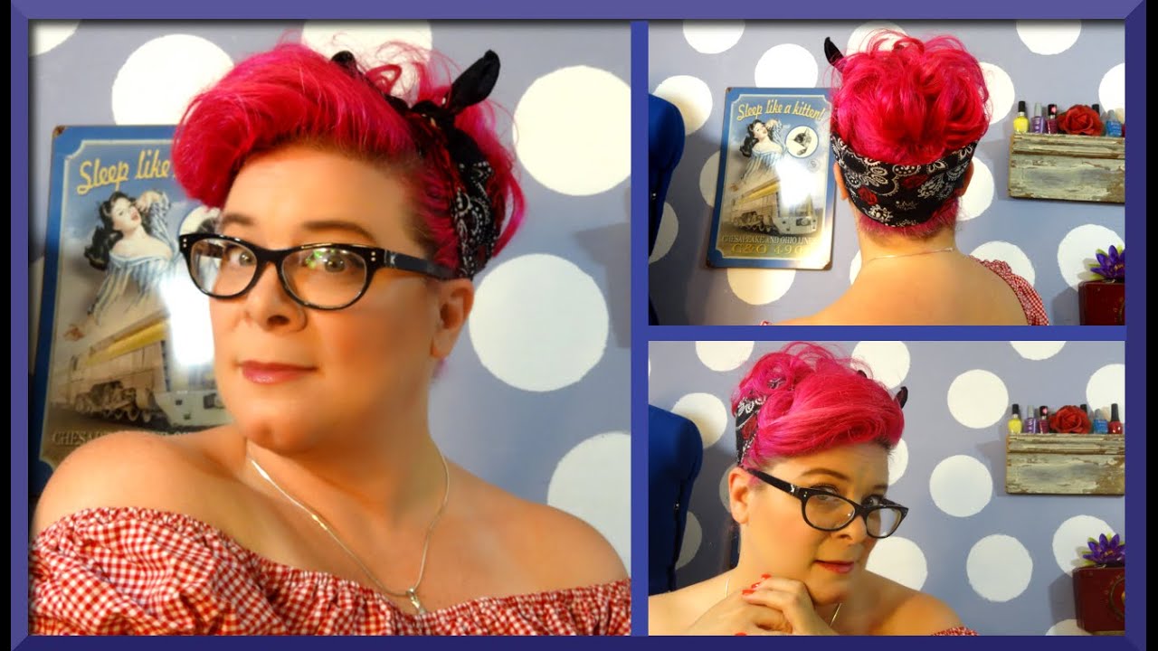 Out the Door Rockabilly Hairstyle ~ A Vintage Hair Tutorial