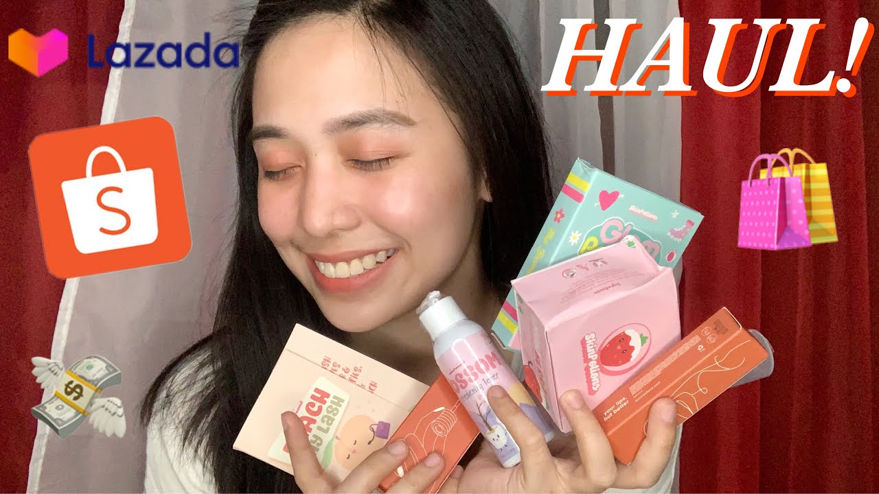 Lazada And Shopee Haul 2020 Philippines 🛍 (Makeup & Skin Care 🧖🏻‍♀️🛀🏻) | Yamyam Cabaron