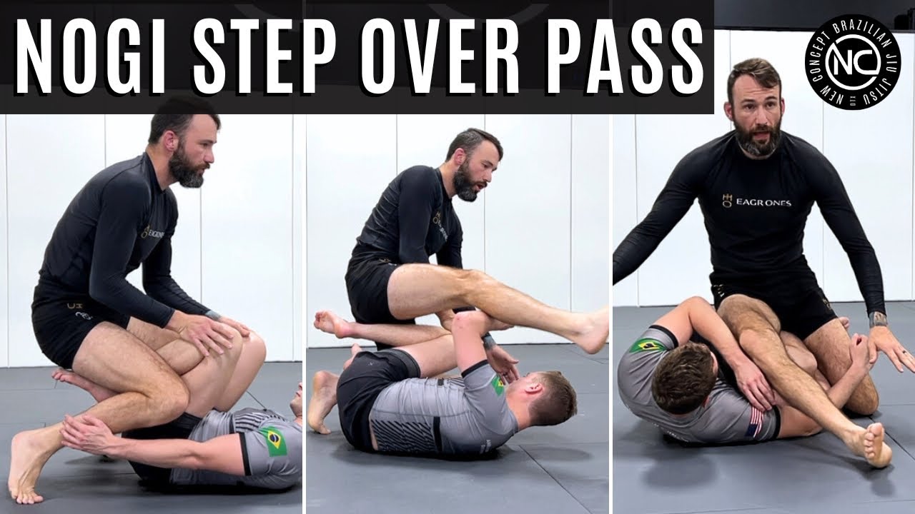 New Concept BJJ | NoGi Step Over Pass | Coach Caleb Flippin