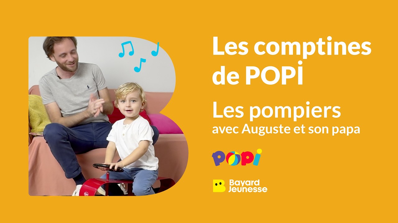 Les pompiers – Comptine pour bébé avec Popi