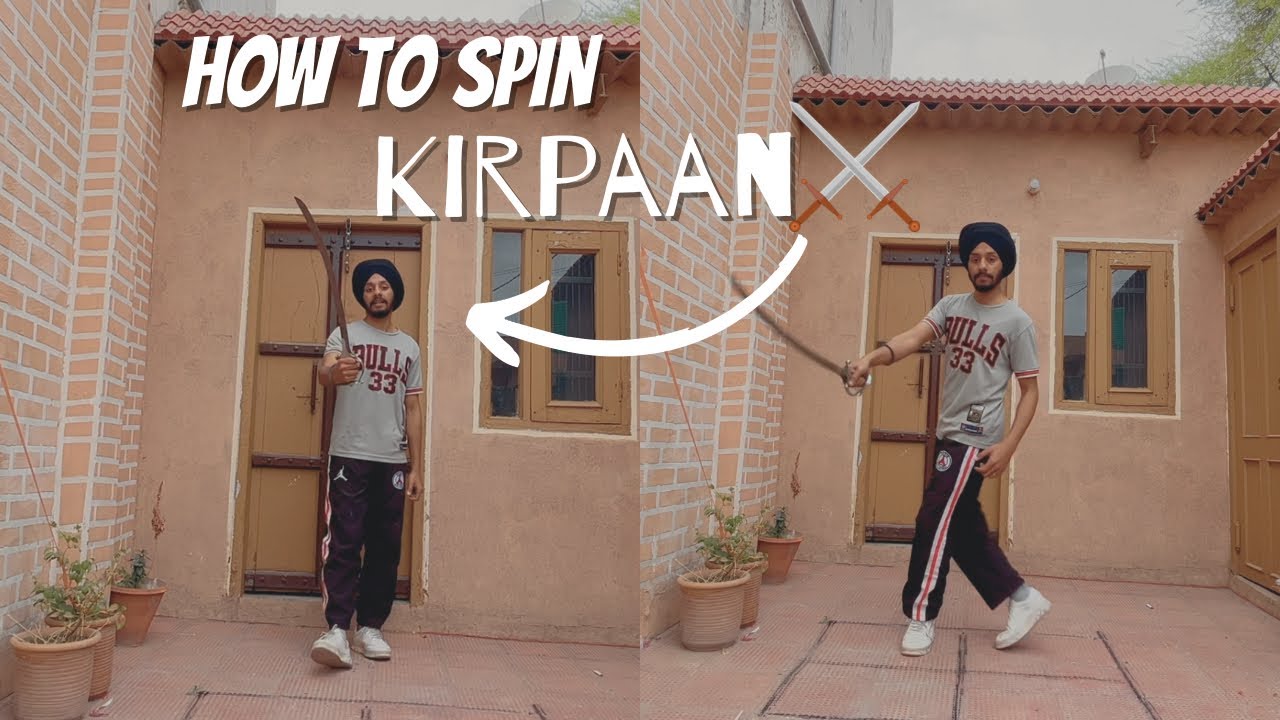 Basic kirpan/sword spin tutorial //easy way to spin //learn in just 3 minutes
