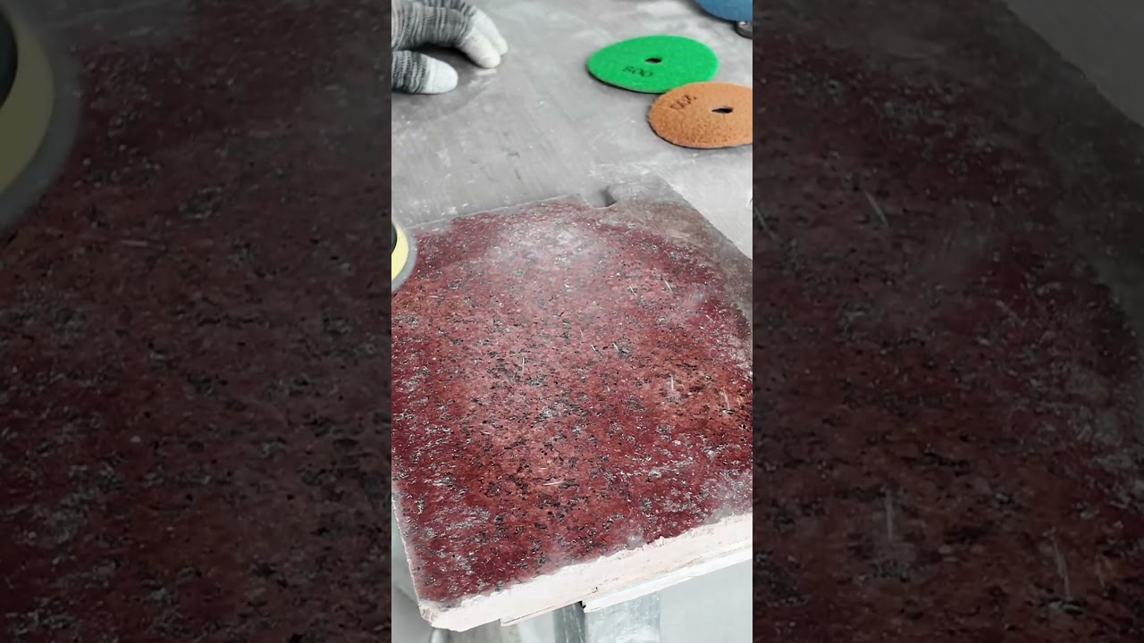 Satisfying Granite Polish – See This Grinding Pad in Action