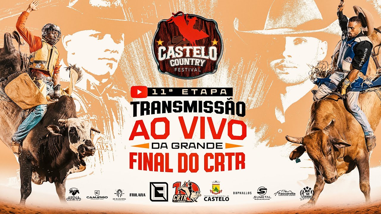 FINAL CRTR - CASTELO COUNTRY FESTIVAL - RODEIO AO VIVO - DOMINGO
