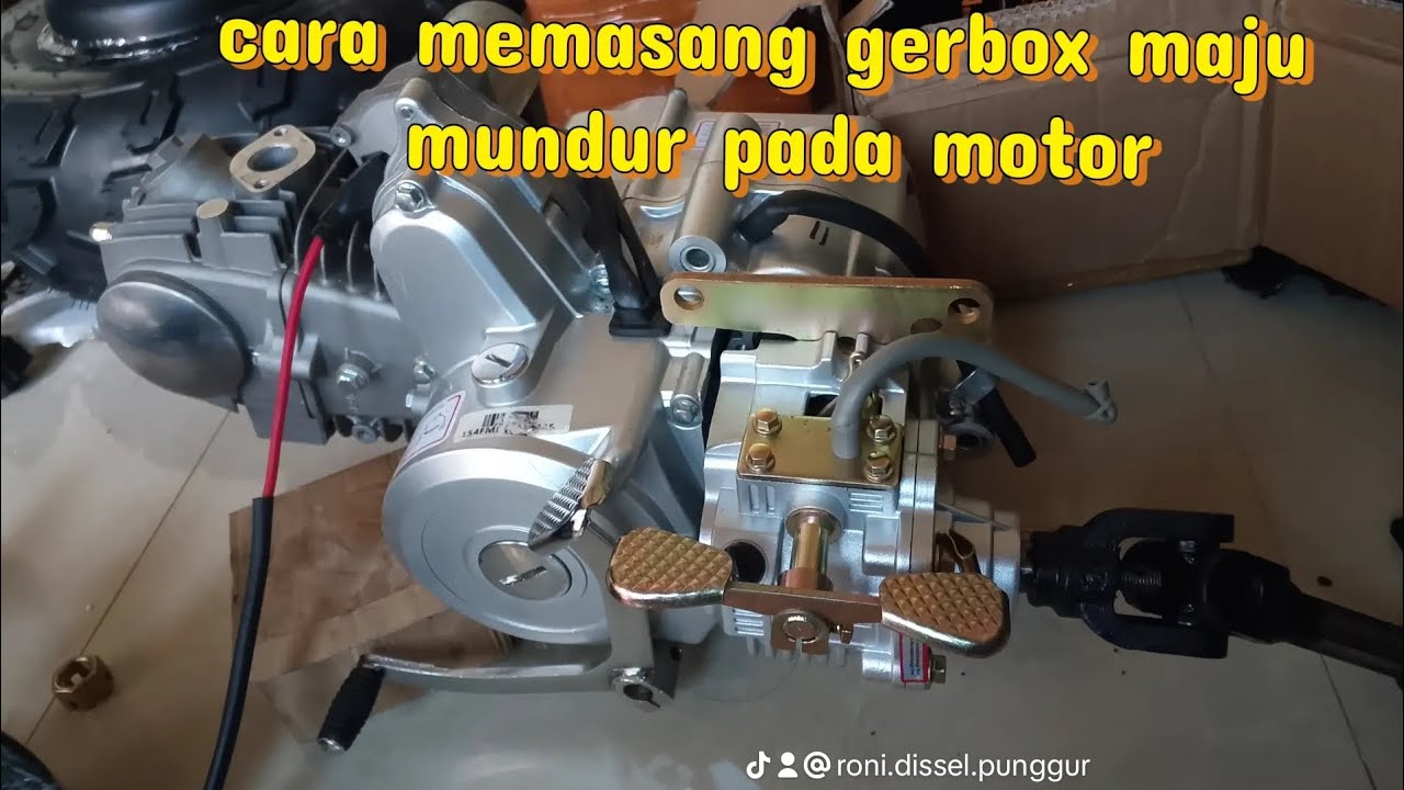 Memasang gerbox maju mundur pada motor wa 085378379966