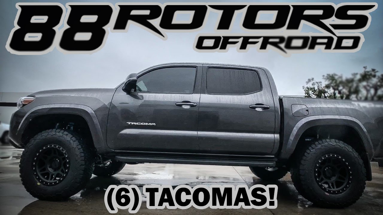 (6) 3rd Gen Toyota Tacoma Lifts, Wheels, & 33” Tires
