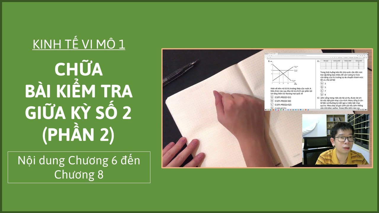 Kinh tế vi mô 1 - Chữa bài Kiểm tra giữa kì số 2 (Phần 2)