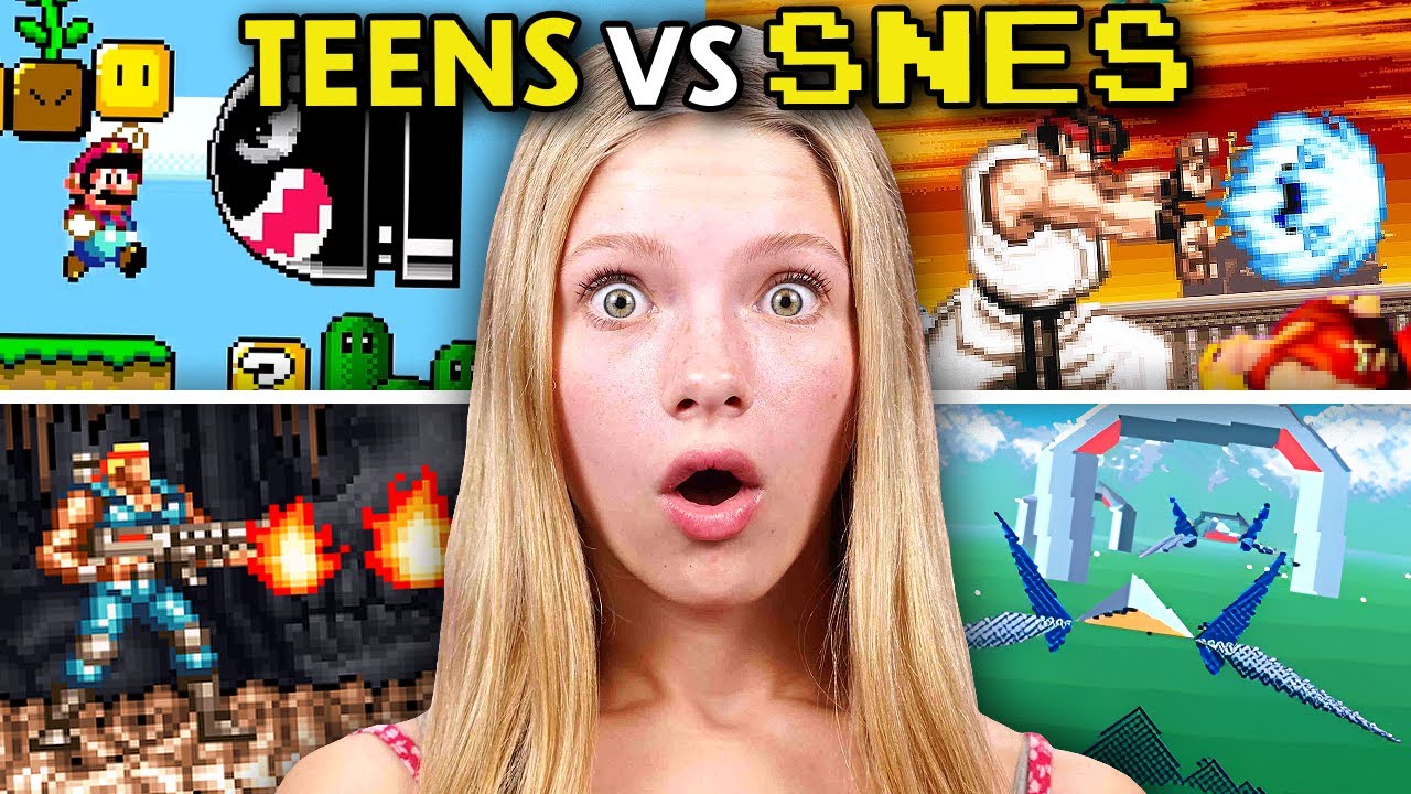 Teens Play SNES Games For The First Time!!