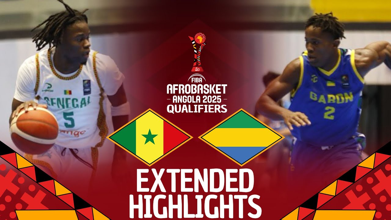 Senegal 🇸🇳 v Gabon 🇬🇦 | Extended Highlights | FIBA AfroBasket 2025 Qualifiers