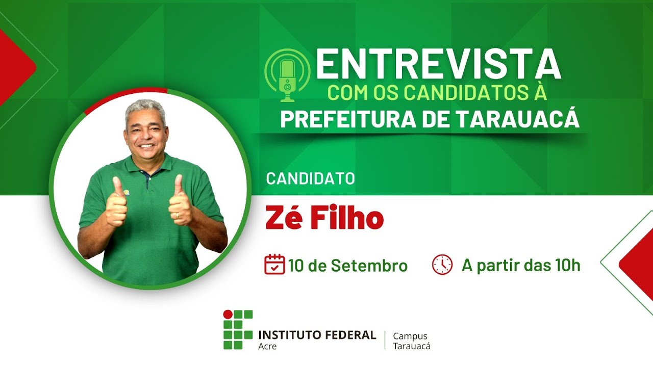 Entrevista com o candidato à prefeitura de Tarauacá - Zé Filho