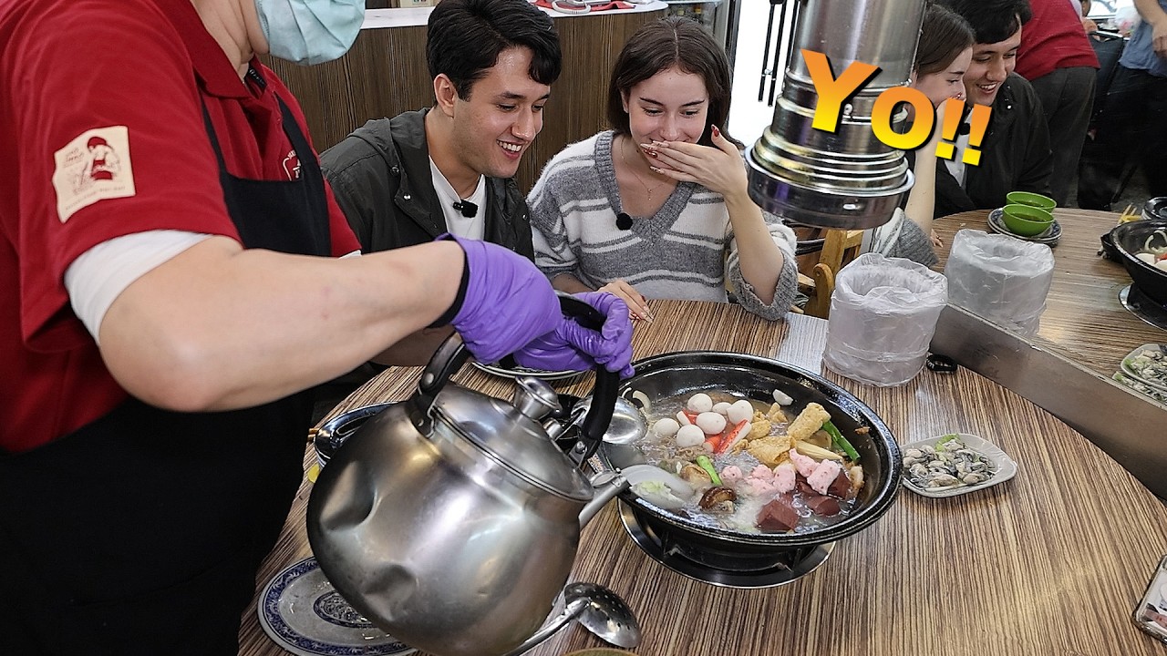 【澳洲美女才笑石頭火鍋沒甚麼】後面就吃到心花怒放 Stone Hot Pot