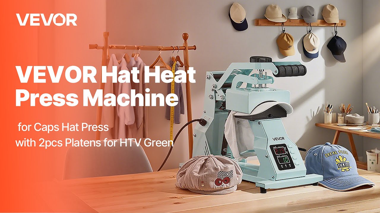 Start Your Hat Hustle 💼 VEVOR Heat Press for Custom Cap Designs