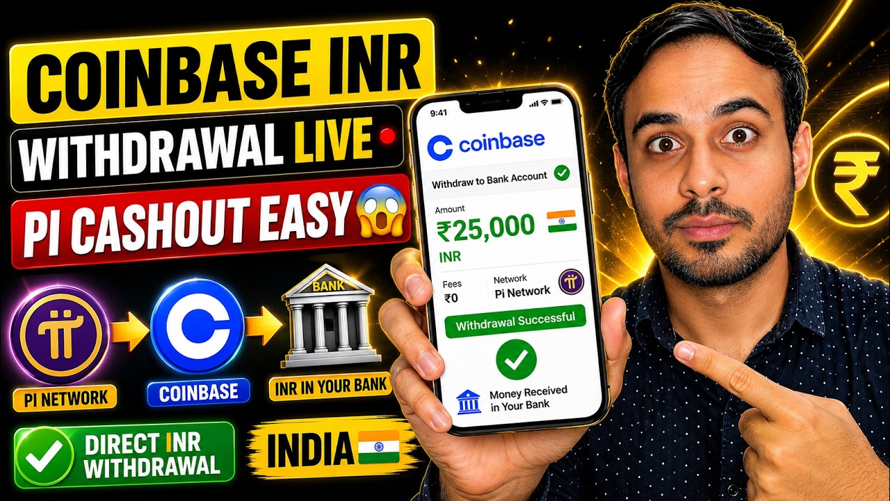 Pi Coin Withdrawal हुवा आसान | Coinbase direct INR Withdrawal in India | Pi Network New Update 😱