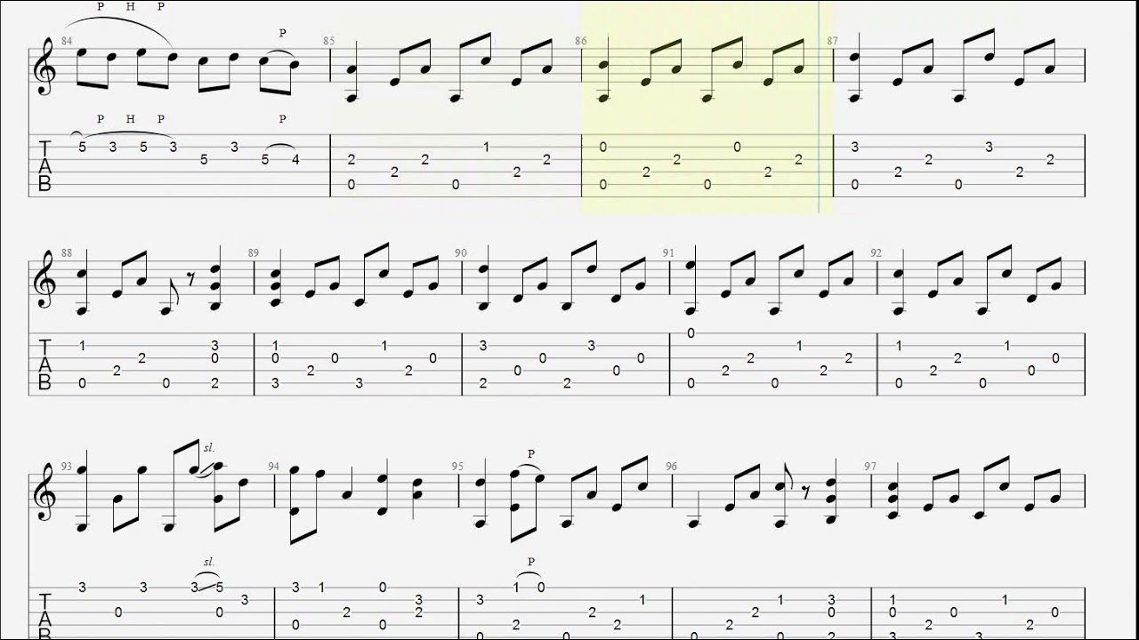 Dust In The Wind - Fingerstyle Guitar TAB