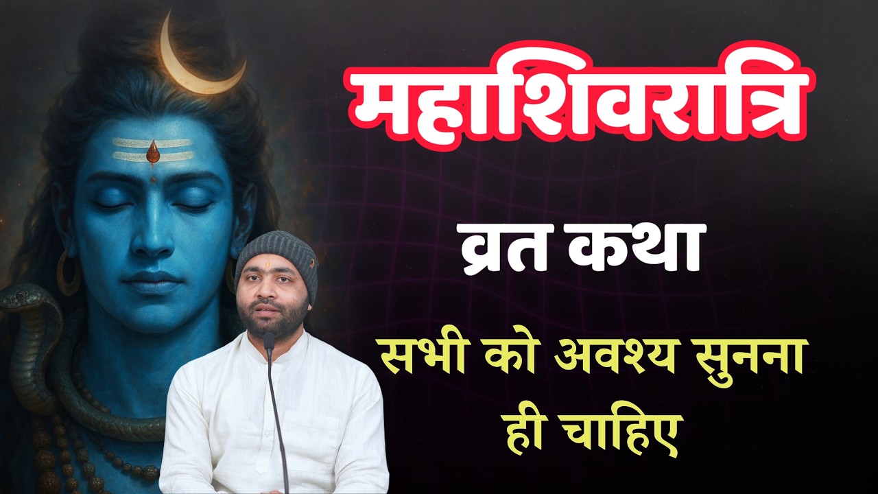 शिवरात्रि व्रत कथा । जरूर सुनना चाहिए व्रत की सफलता के लिए । Yogiraj Manoj