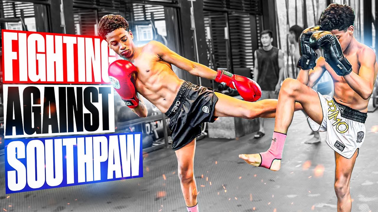 How to Beat Southpaws in Muay Thai - Trainer Teaches Tito Technical Tatics That Work!