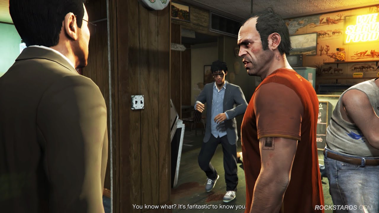 Trevor meets Tao Cheng and his interpreter &ndash; GTA 5