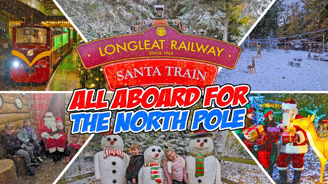 Santa Train to North Pole and Santa Visit at Longleat Festival of Light (Nov 2023) [4K]