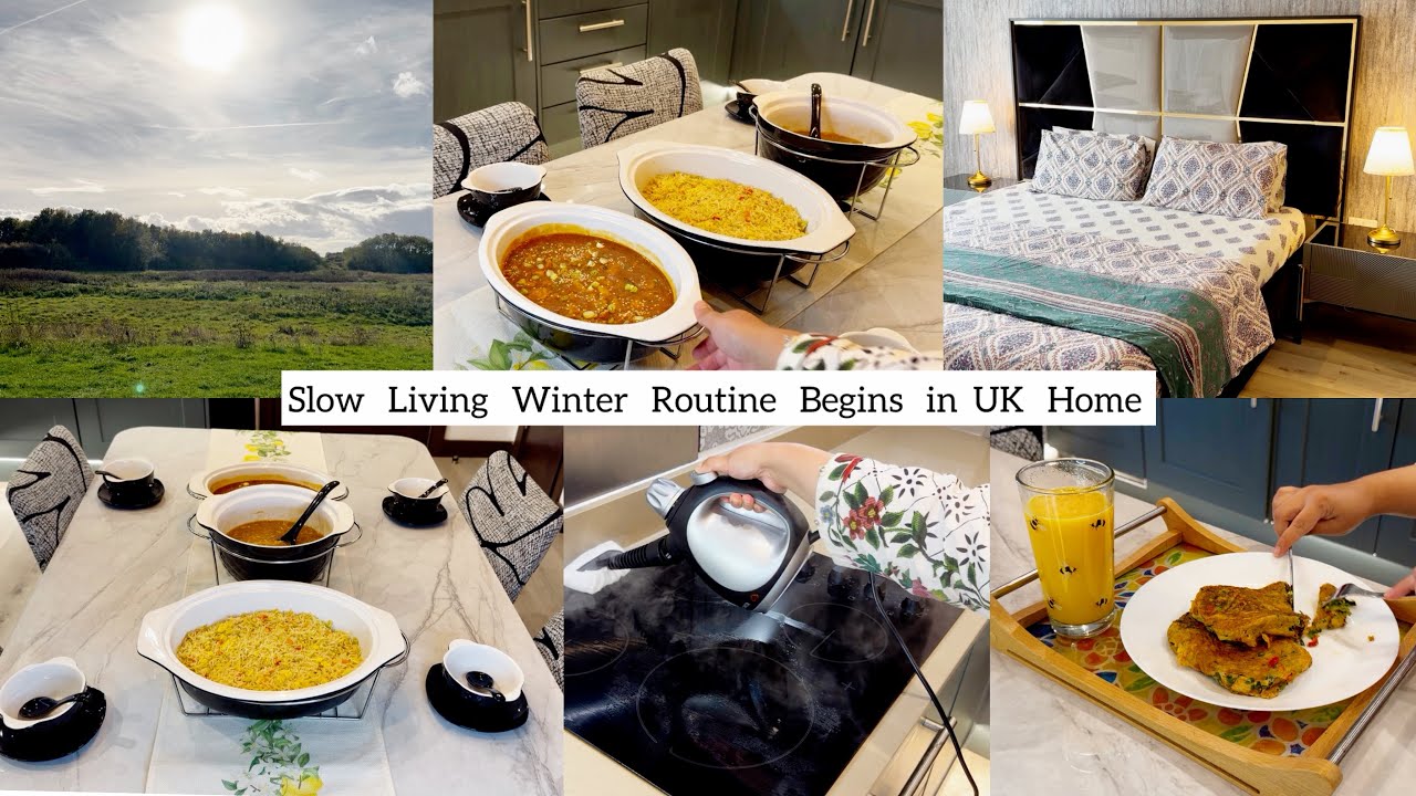 Slow Living Winter Routine Begins in the UK Home 🍂|  Warm Cooking & Cozy Cleaning ￼| Silent Vlog ￼