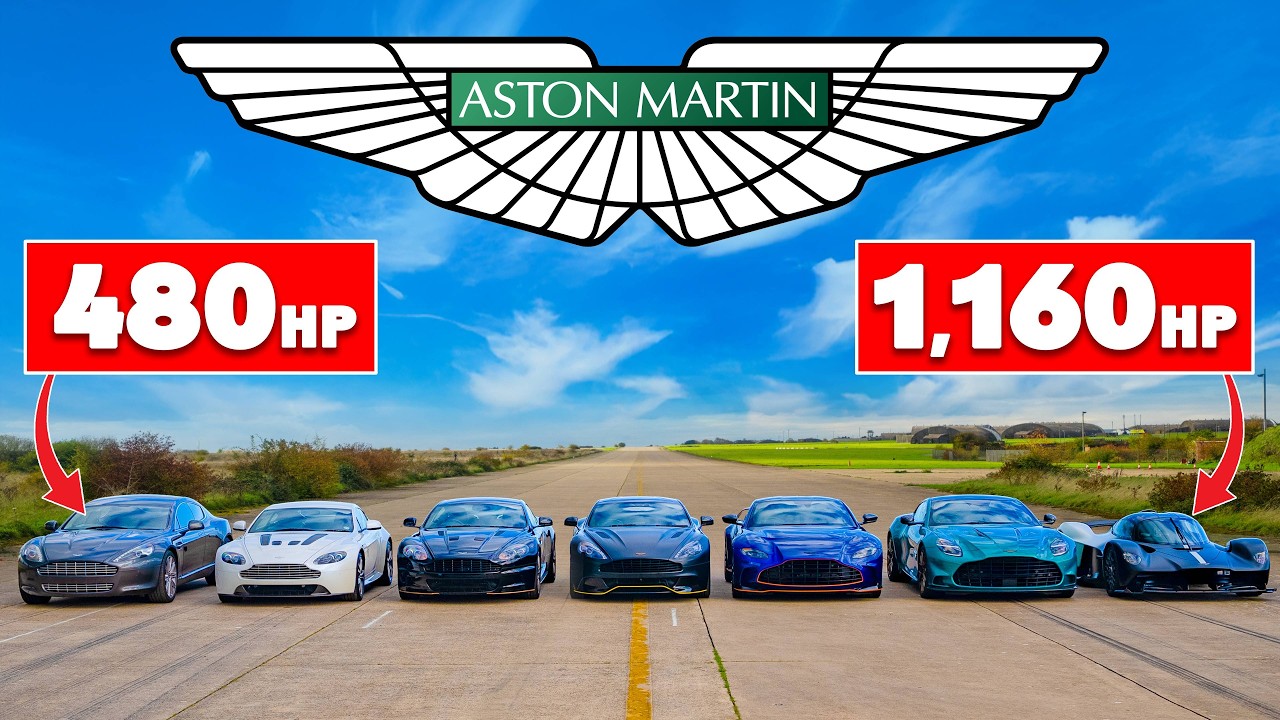 Aston Martin Valkyrie vs Vanquish vs V12 Vantage: ARRANCONES