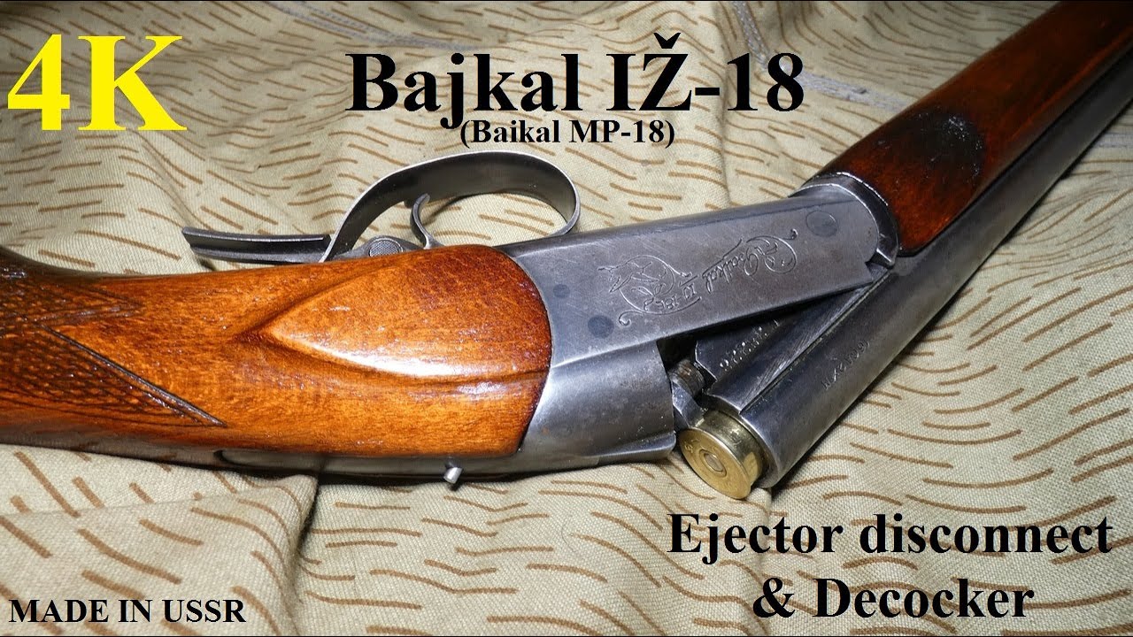 Baikal MP-18 Ejector disconnect and Decocker (4K)