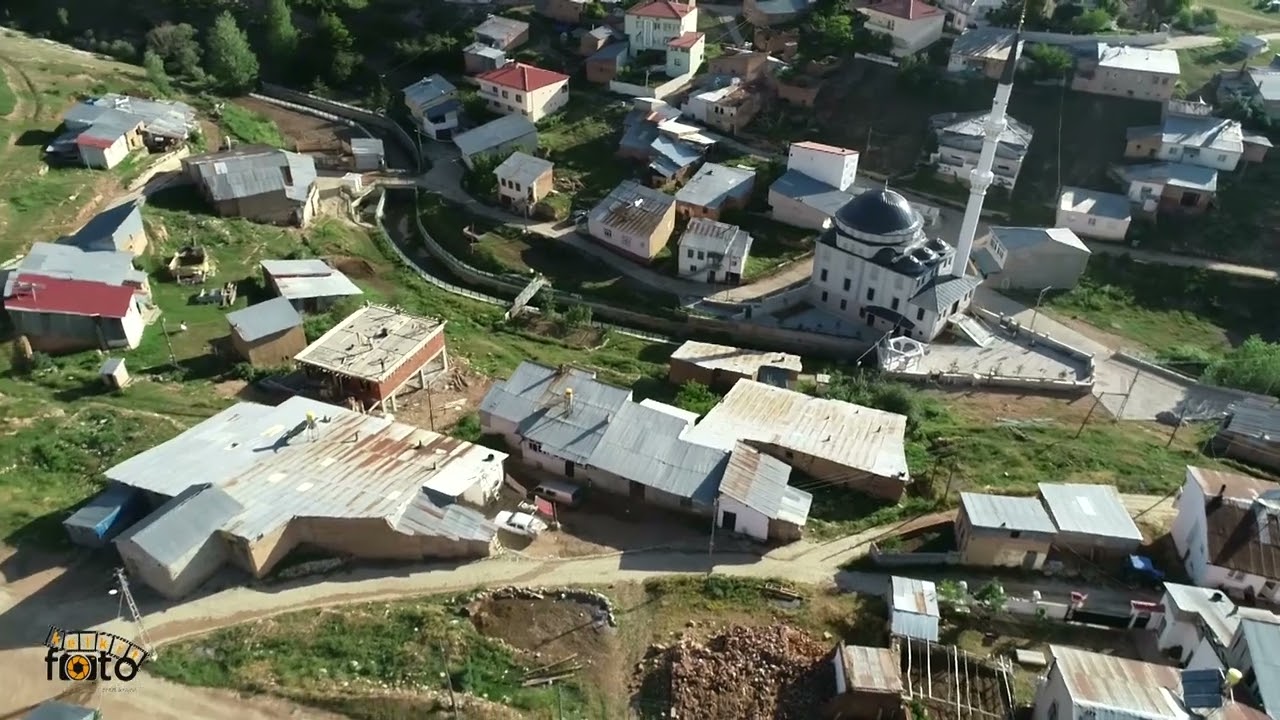 bizgili köyü havadan dronla çekimi ( köse )