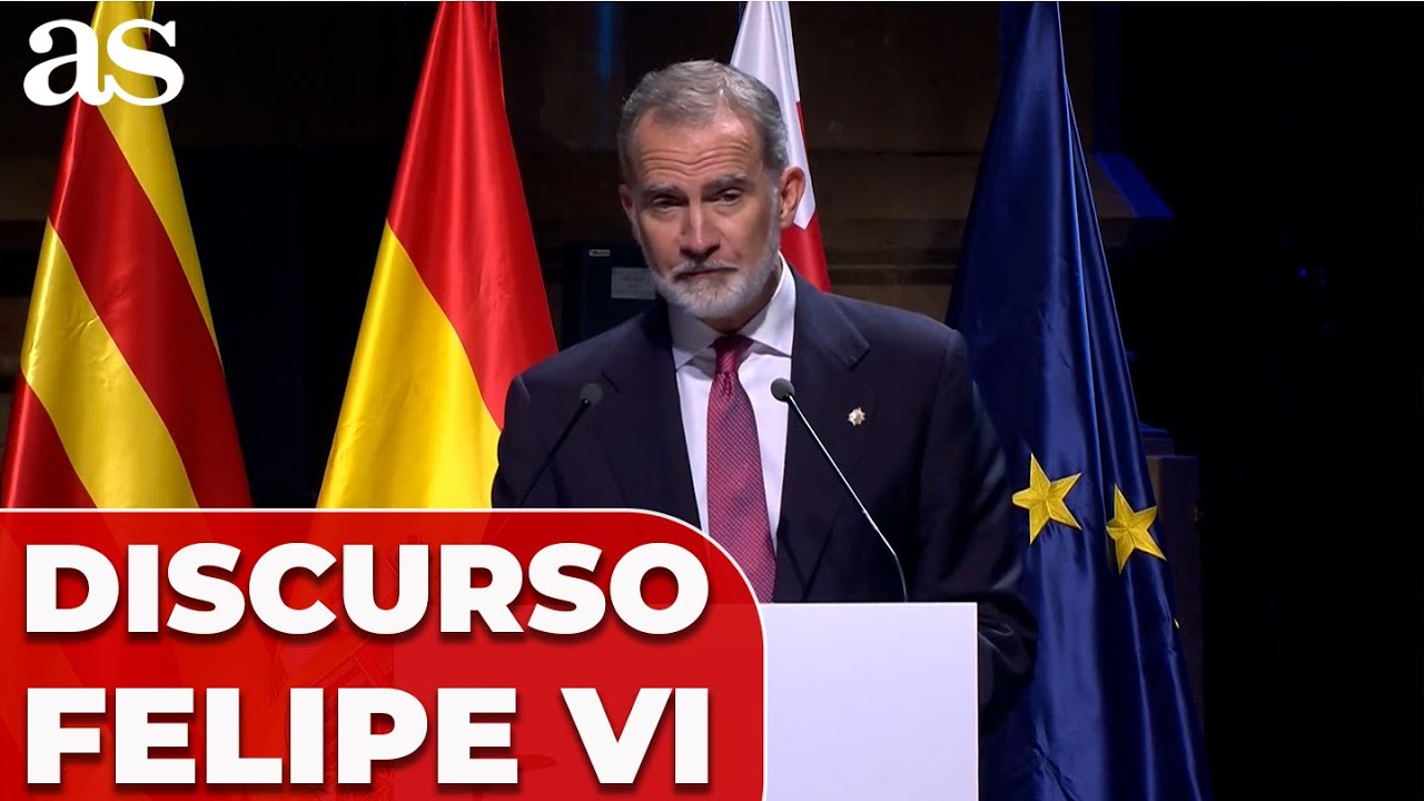 DISCURSO completo del REY FELIPE VI premios PRINCESA GIRONA : Iniesta, Cataluña, Dana...