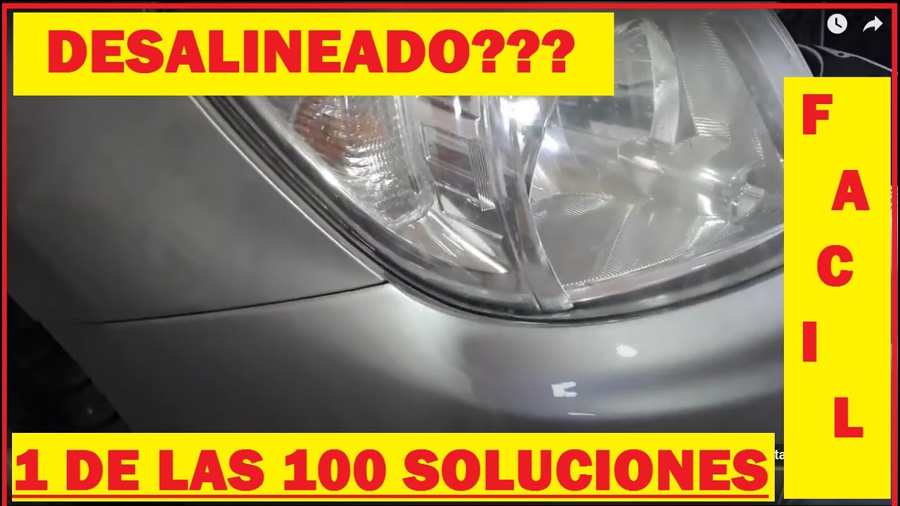 como alinear/levantar/ajustar/escuadrar paragolpe TOYOTA Hilux