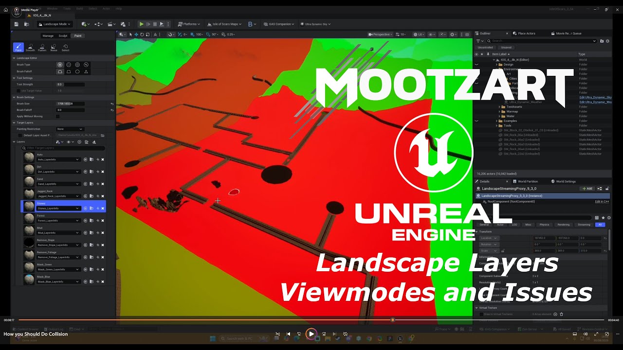 Unreal Engine 5.6 - Landscape Material - Layer Issue Fix and View Modes