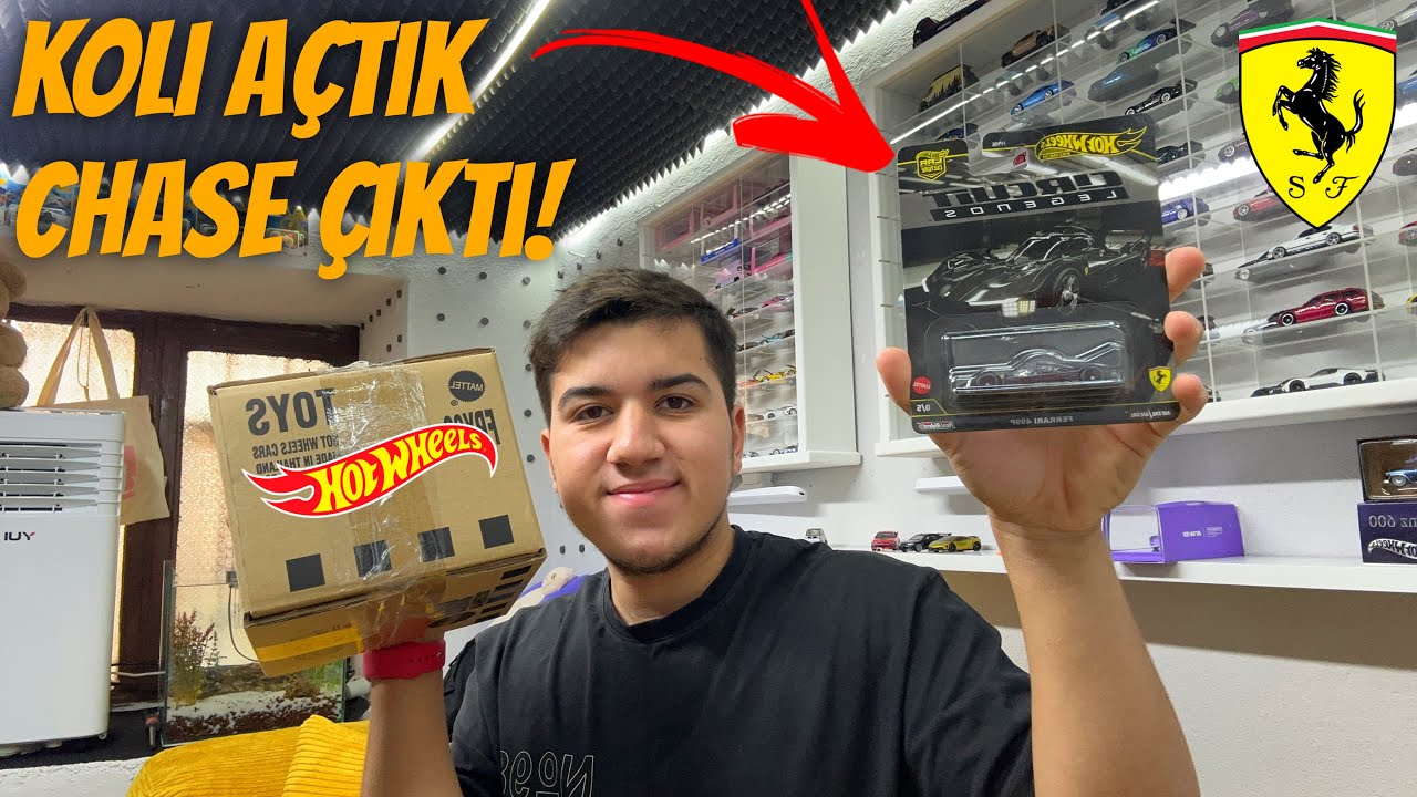 CHASE FERRARİ ÇIKARDIM! SIFIR KOLİ AÇILIŞI HOT WHEELS!