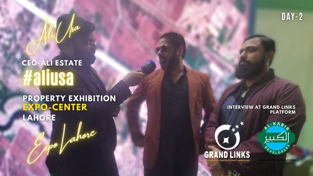 EXCLUSIVE INTERVIEW OF ALI USA CEO ALI ESTATE AT PROPERTY EXPO IN LAHORE EXPO CENTER.