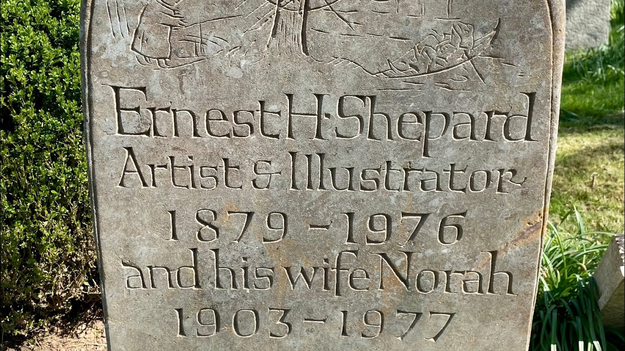 St Peter's Church, Lodsworth: resting place of E H Shepard in a very restful setting.